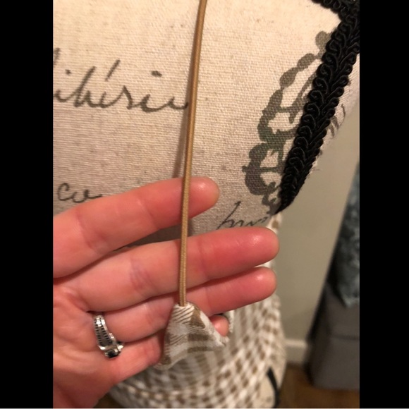 “Gaze” women’s brown & white checker camisole/tank top/spaghetti strap bodysuit - Picture 4 of 8